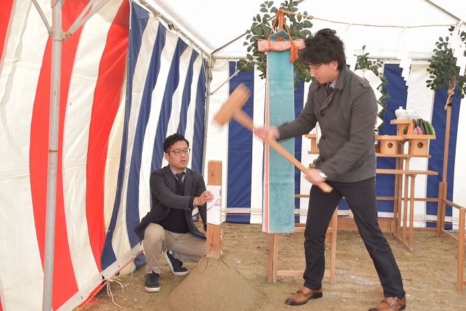 「太宰府市05」注文住宅現場リポート①【地鎮祭】