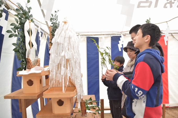 「太宰府市05」注文住宅現場リポート①【地鎮祭】