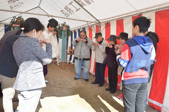 「太宰府市05」注文住宅現場リポート①【地鎮祭】