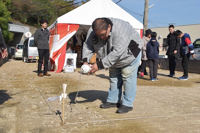 福岡県太宰府市05　注文住宅建築現場リポート①　～地鎮祭～