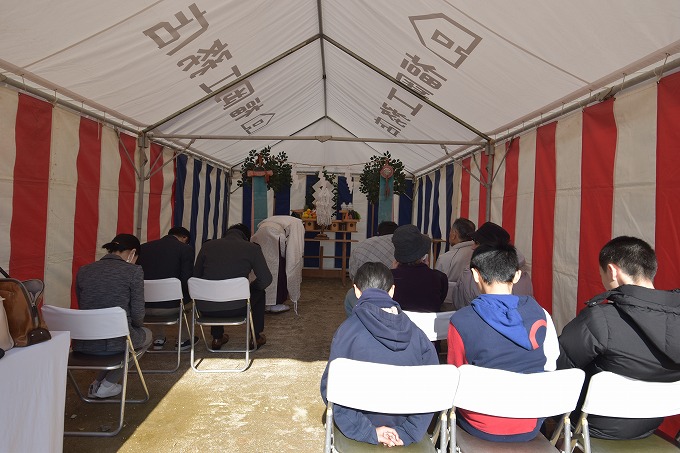 「太宰府市05」注文住宅現場リポート①【地鎮祭】
