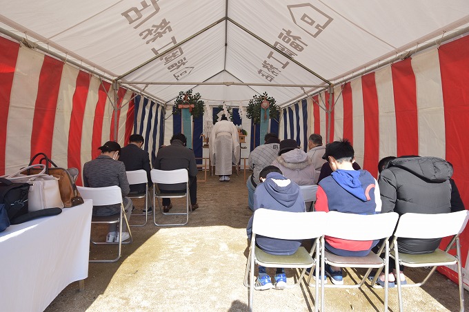 福岡県太宰府市05　注文住宅建築現場リポート①　～地鎮祭～