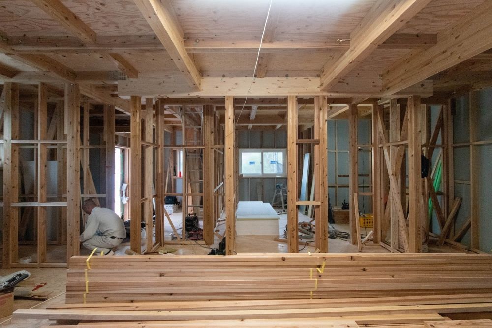 「福岡市西区05」注文住宅現場リポート⑤【木工事】【石膏ボード】