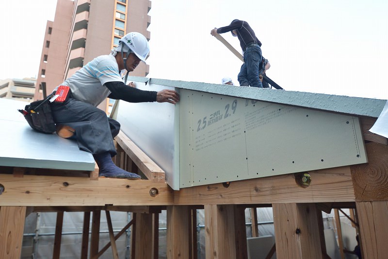 「福岡市中央区01」注文住宅現場リポート⑥【上棟式】