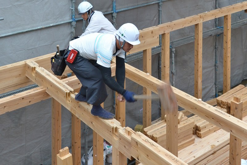 「福岡市中央区01」注文住宅現場リポート⑥【上棟式】