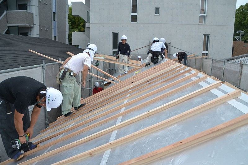 福岡市中央区01　注文住宅建築現場リポート⑥　～上棟式～