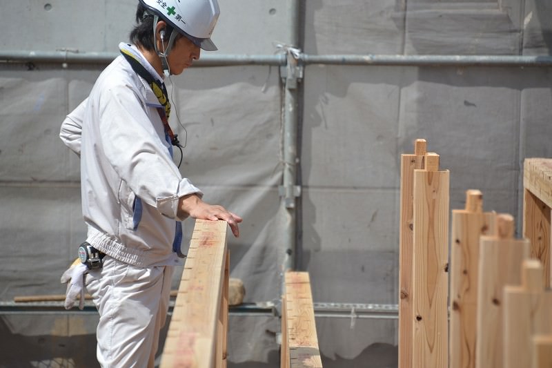 福岡市中央区01　注文住宅建築現場リポート⑥　～上棟式～