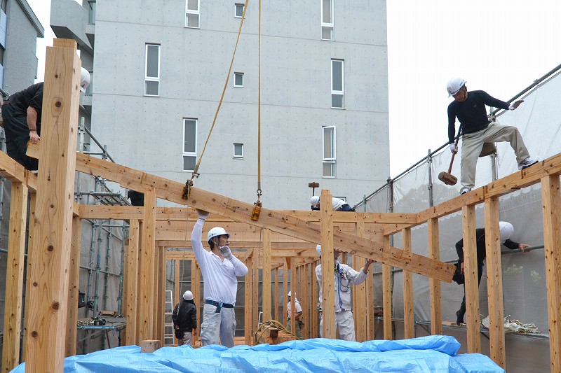 「福岡市中央区01」注文住宅現場リポート⑥【上棟式】