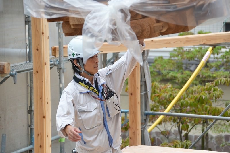 「福岡市中央区01」注文住宅現場リポート⑥【上棟式】