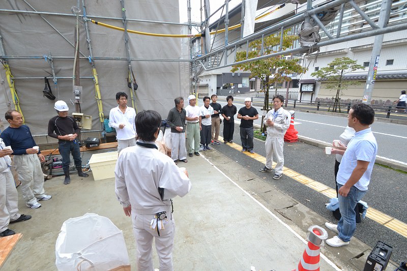 福岡市中央区01　注文住宅建築現場リポート⑥　～上棟式～