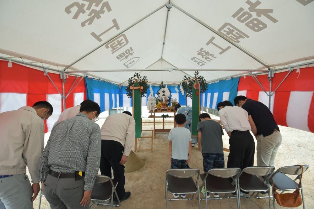 福岡県宗像市05　注文住宅現場リポート①　～地鎮祭～