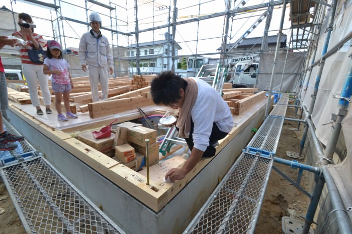 福岡県宗像市01　注文住宅建築現場リポート⑤　～上棟式～