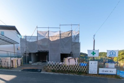 福岡県朝倉市01　注文住宅建築現場リポート⑧　～内装工事・クロス張り～