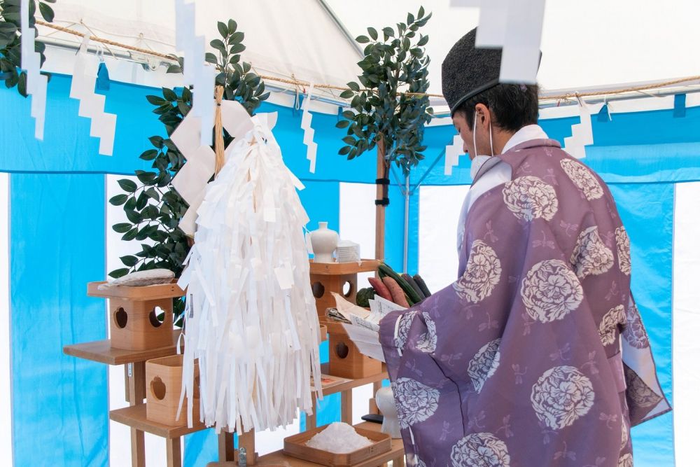 「福岡市城南区06」注文住宅現場リポート①【地鎮祭】