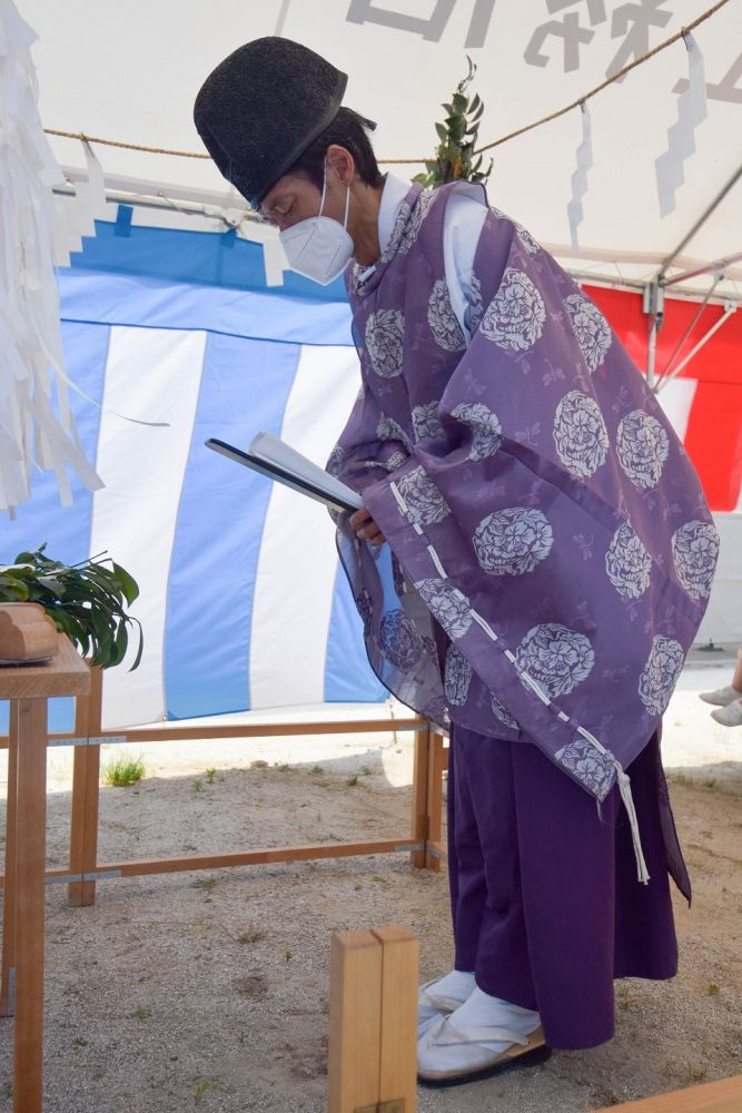 福岡市城南区06　注文住宅建築現場リポート①　～地鎮祭～