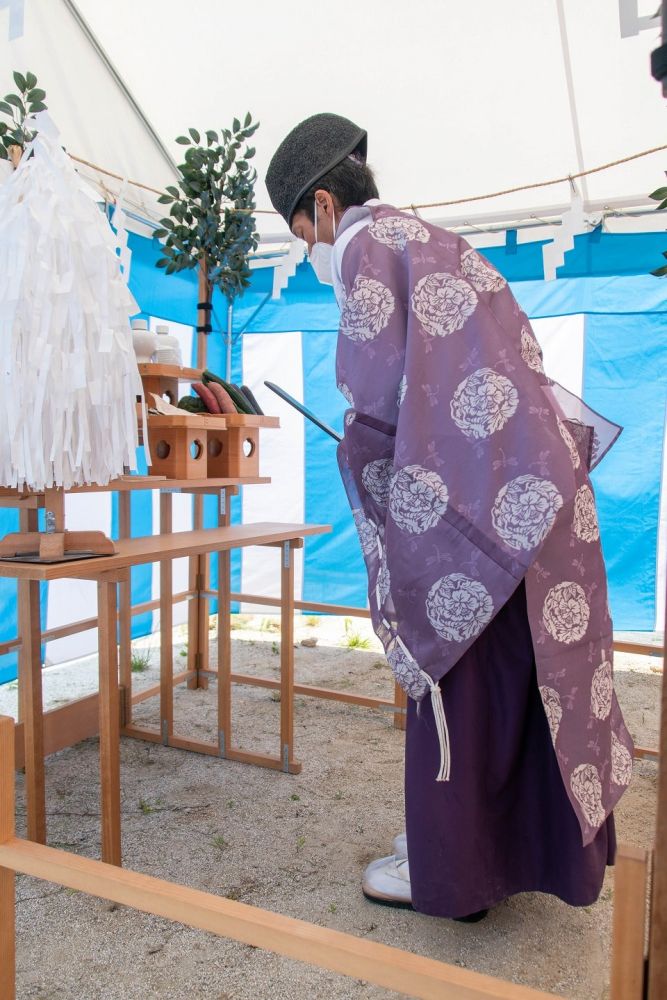 「福岡市城南区06」注文住宅現場リポート①【地鎮祭】