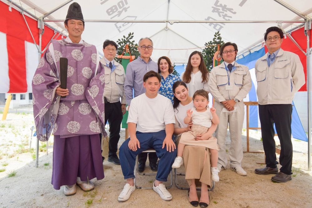 「福岡市城南区06」注文住宅現場リポート①【地鎮祭】