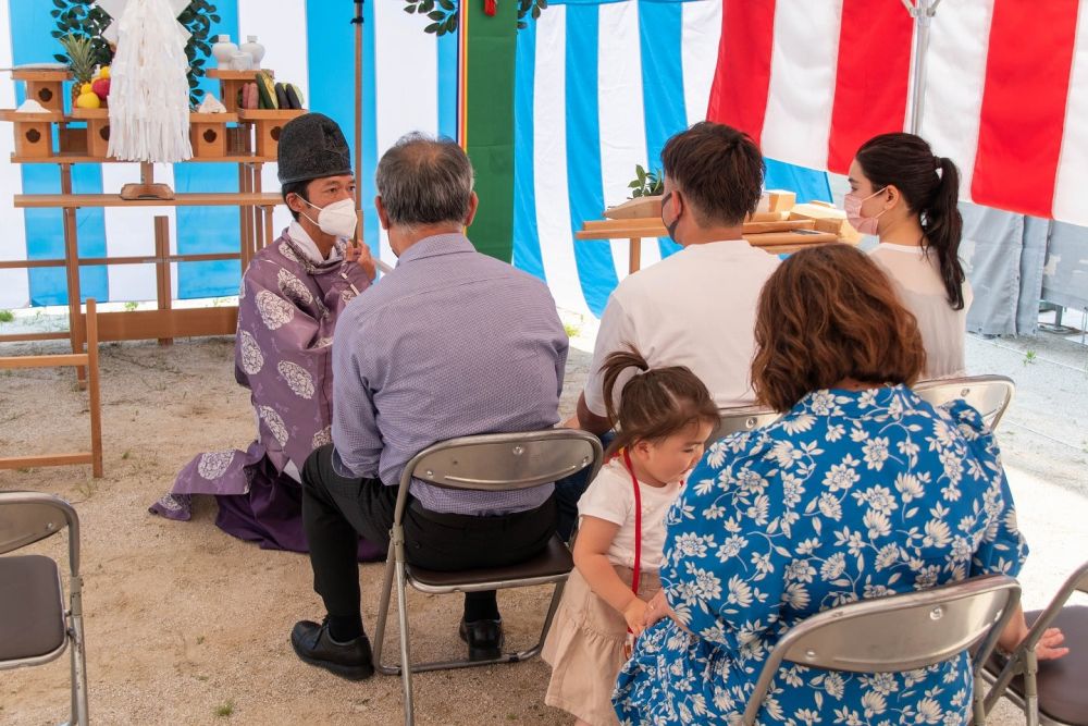 福岡市城南区06　注文住宅建築現場リポート①　～地鎮祭～