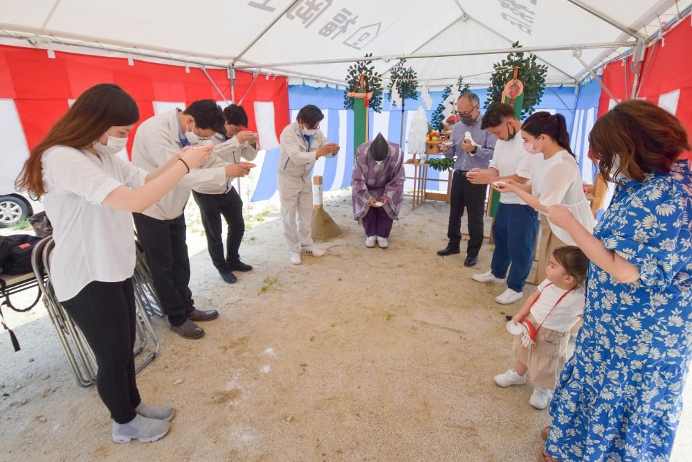 「福岡市城南区06」注文住宅現場リポート①【地鎮祭】