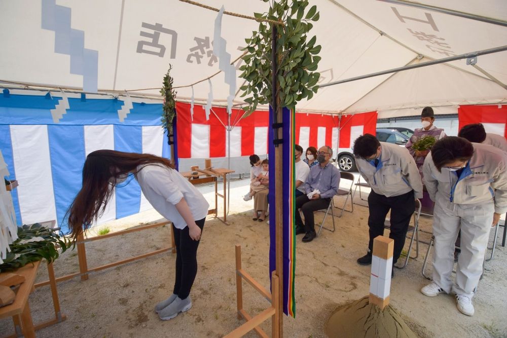 福岡市城南区06　注文住宅建築現場リポート①　～地鎮祭～