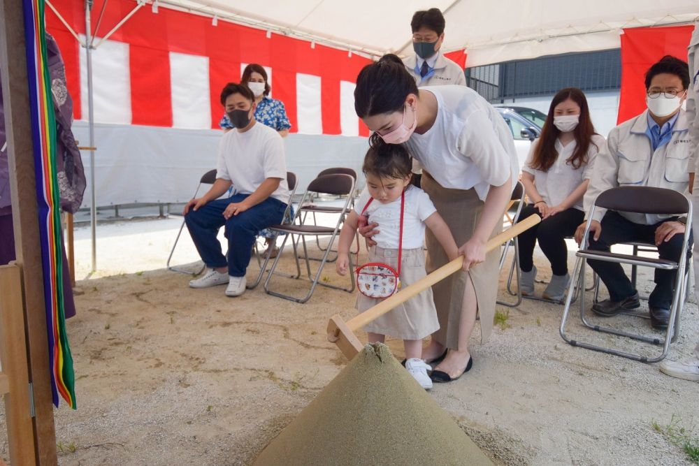 「福岡市城南区06」注文住宅現場リポート①【地鎮祭】