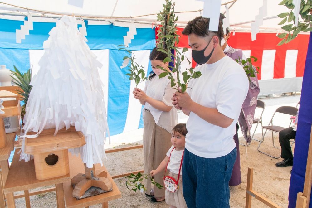 「福岡市城南区06」注文住宅現場リポート①【地鎮祭】
