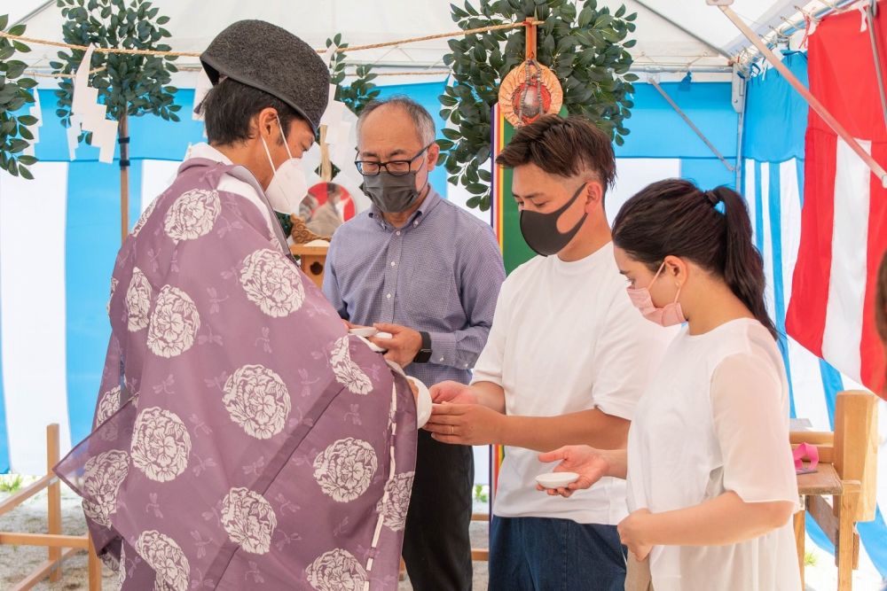 福岡市城南区06　注文住宅建築現場リポート①　～地鎮祭～