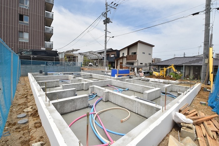 「筑紫野市03」注文住宅現場リポート④【基礎工事】【給排水】