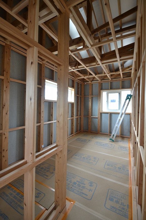 「福岡市南区09」注文住宅現場リポート⑧【木工事】【気密検査】