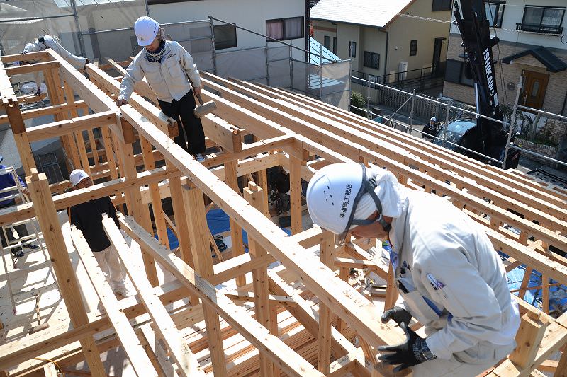 福岡県春日市02　注文住宅建築現場リポート⑥　～上棟式～