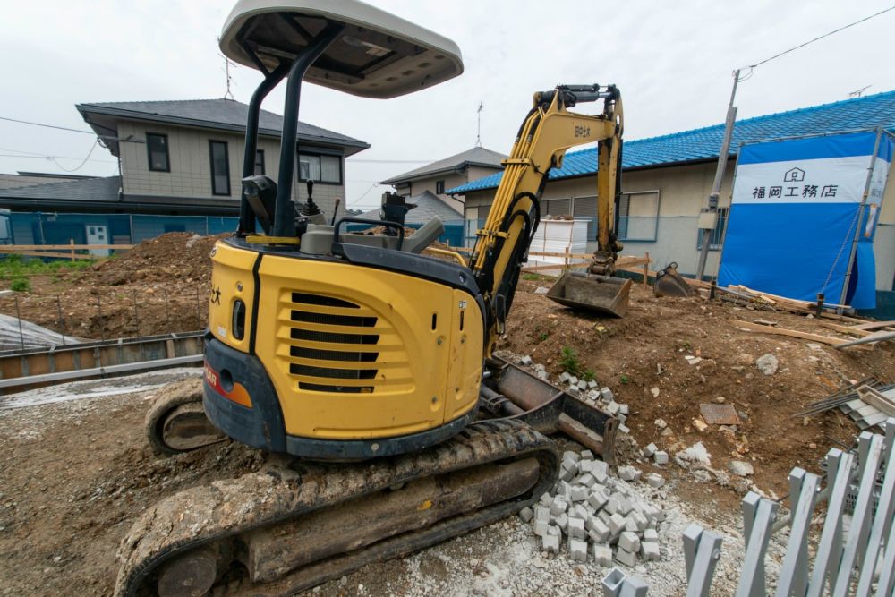 福岡市東区09　注文住宅建築現場リポート③　～基礎工事・深基礎～