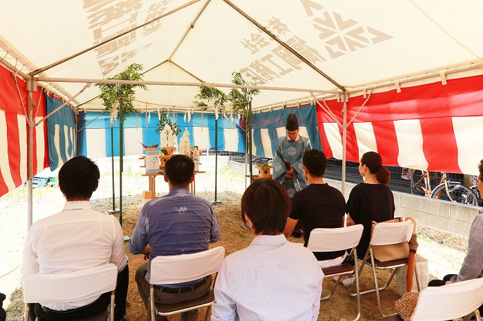 「福岡市中央区01」注文住宅現場リポート①【地鎮祭】