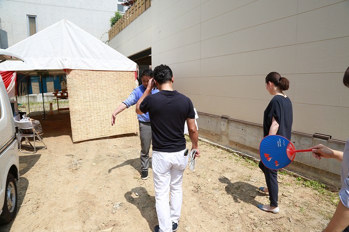 「福岡市中央区01」注文住宅現場リポート①【地鎮祭】