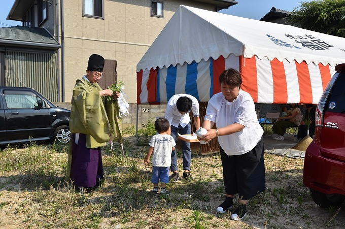 福岡県那珂川市04　注文住宅建築現場リポート①　～地鎮祭～