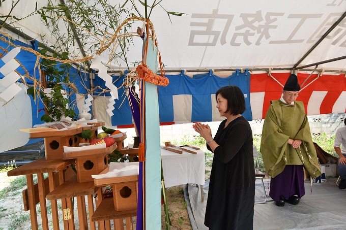 福岡県那珂川市04　注文住宅建築現場リポート①　～地鎮祭～