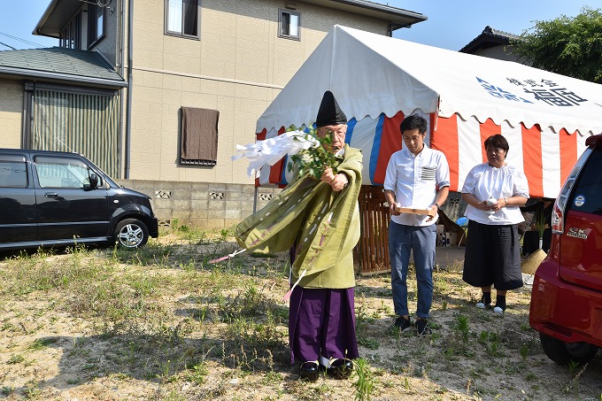 福岡県那珂川市04　注文住宅建築現場リポート①　～地鎮祭～