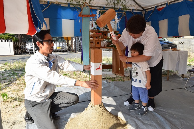 福岡県那珂川市04　注文住宅建築現場リポート①　～地鎮祭～