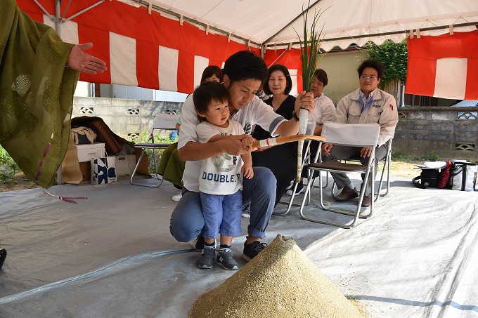 福岡県那珂川市04　注文住宅建築現場リポート①　～地鎮祭～