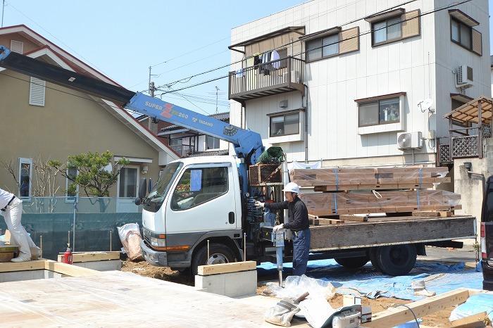 福岡市南区皿山02　注文住宅建築現場リポート③