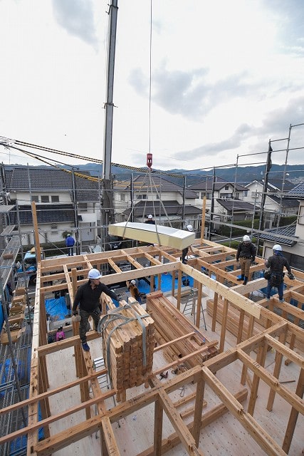 福岡県太宰府市大佐野　注文住宅建築現場リポート⑤　～上棟式～