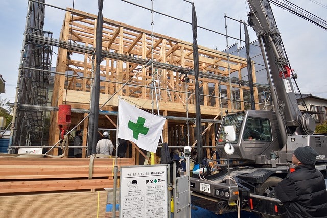 「太宰府市大佐野01」注文住宅現場リポート⑤【上棟式】