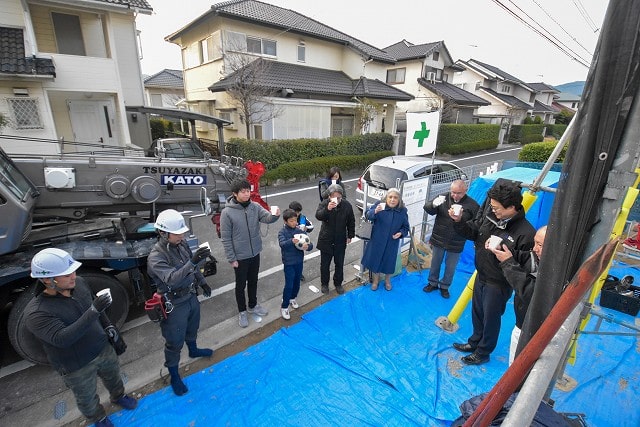 福岡県太宰府市大佐野　注文住宅建築現場リポート⑤　～上棟式～