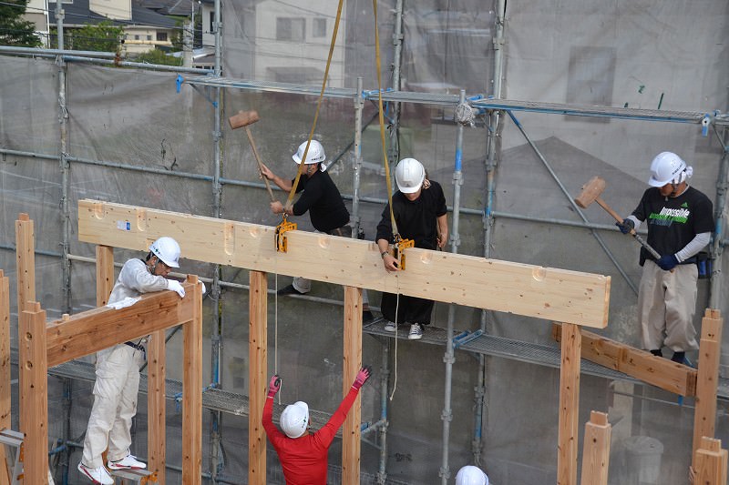 福岡県糟屋郡志免町02　注文住宅建築現場リポート⑤　～上棟式～