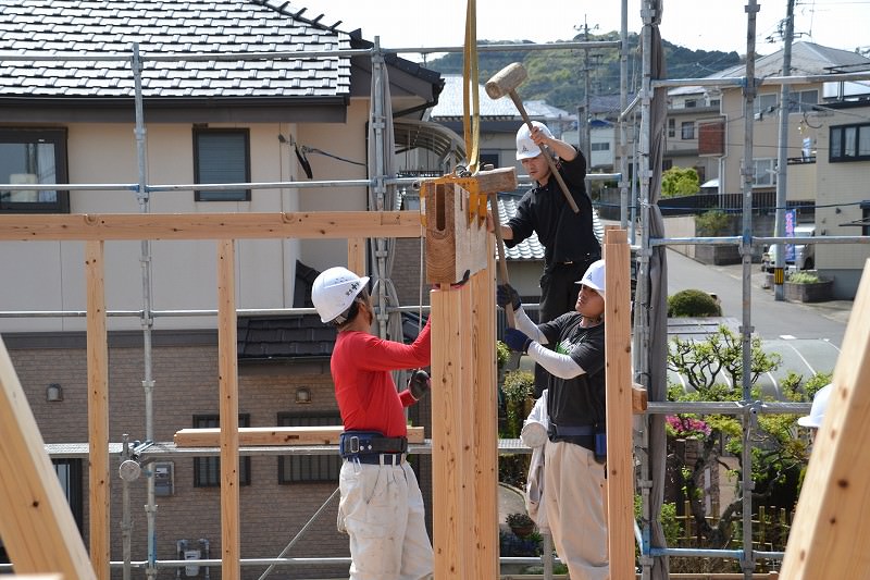 福岡県糟屋郡志免町02　注文住宅建築現場リポート⑤　～上棟式～