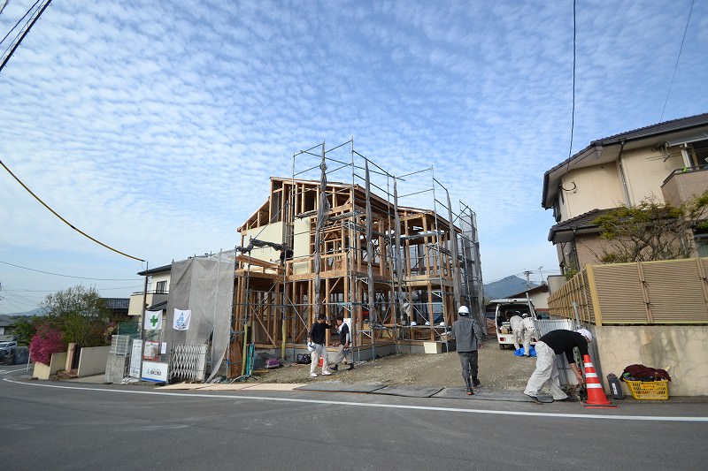 福岡県糟屋郡志免町02　注文住宅建築現場リポート⑤　～上棟式～