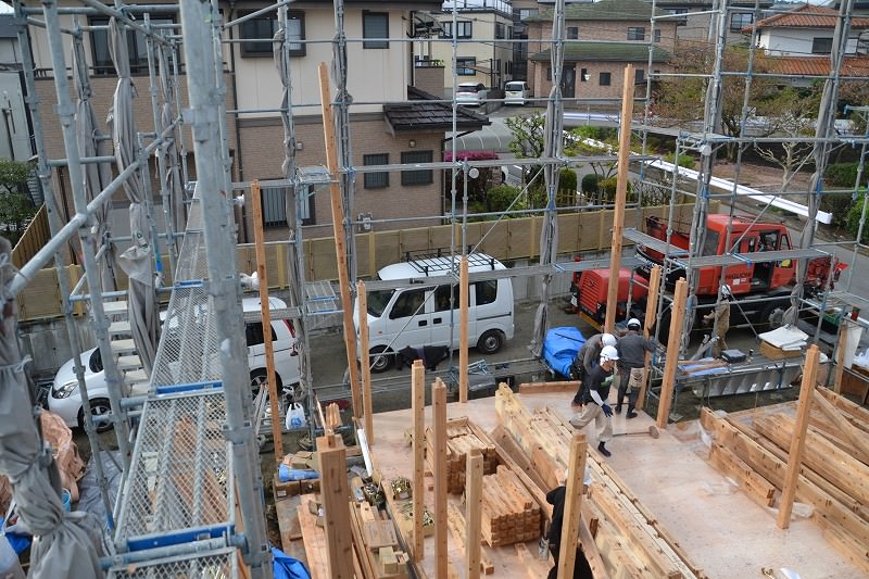 福岡県糟屋郡志免町02　注文住宅建築現場リポート⑤　～上棟式～