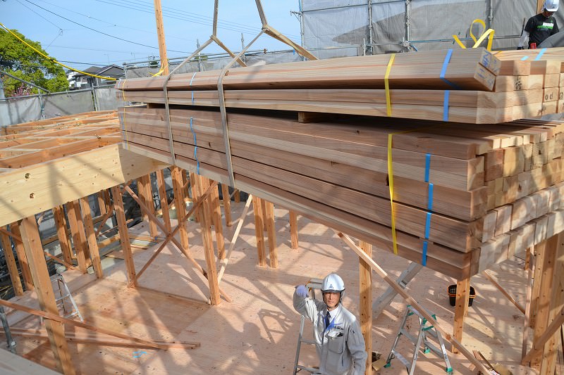 福岡県糟屋郡志免町02　注文住宅建築現場リポート⑤　～上棟式～