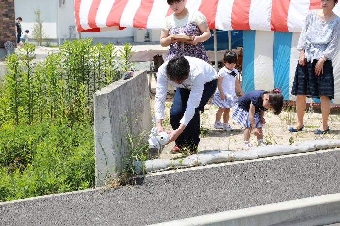 福岡市南区花畑02　注文住宅建築現場リポート①　～地鎮祭～