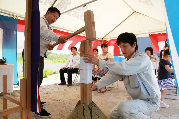 福岡市南区花畑02　注文住宅建築現場リポート①　～地鎮祭～