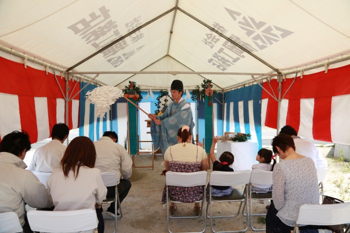 福岡市南区花畑02　注文住宅建築現場リポート①　～地鎮祭～